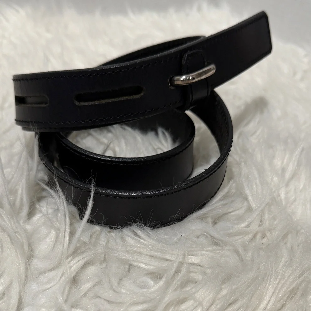 🟢3 for $20——-KENNETH Cole Reaction Black Leather Belt